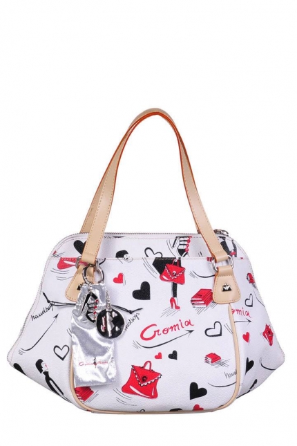 Женская сумка Cromia, CR1400495 bianco/naturale, белый