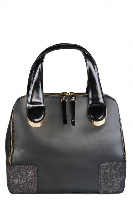 Женская сумка Carlo Salvatelli, CS 8034 nero razza/nero r, черный