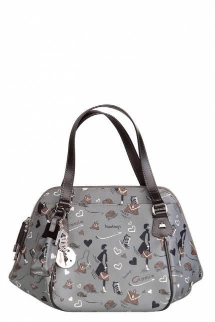 Женская сумка Cromia, CR1400804 grigio/nero fem, серый