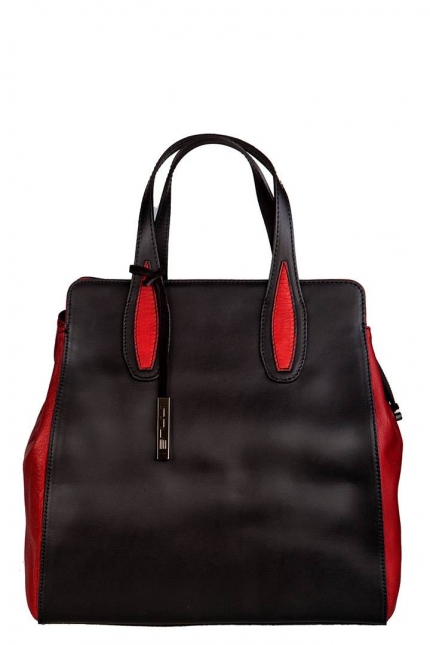 Женская сумка Innue, INN Q331 nero/rosso ruga, черный