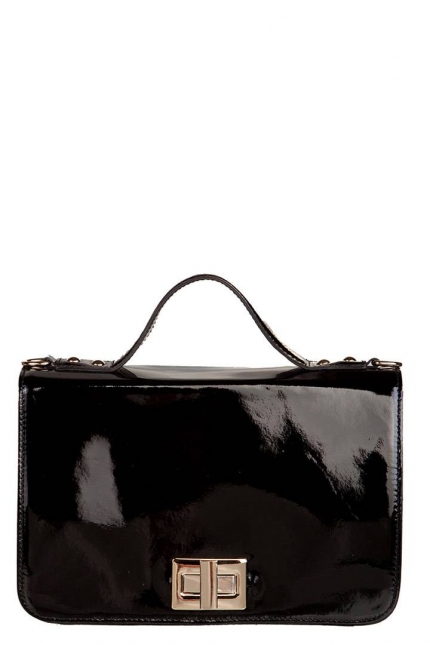 Женская сумка Innue, INN Q382 nero vernice sot, черный