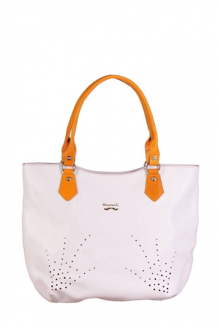 Женская сумка Marina Creazioni, B1940 bianco/fuxia elite+, белый