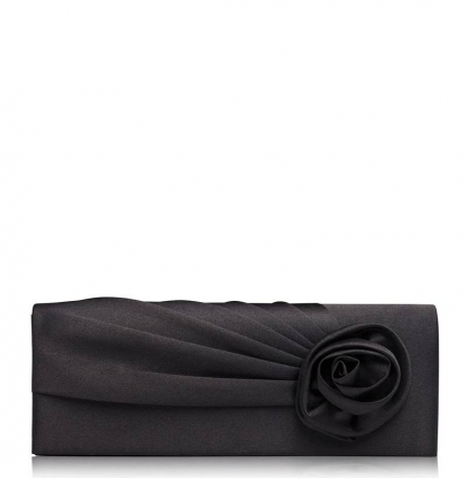 Клатч текстильный, черный, K00178-black