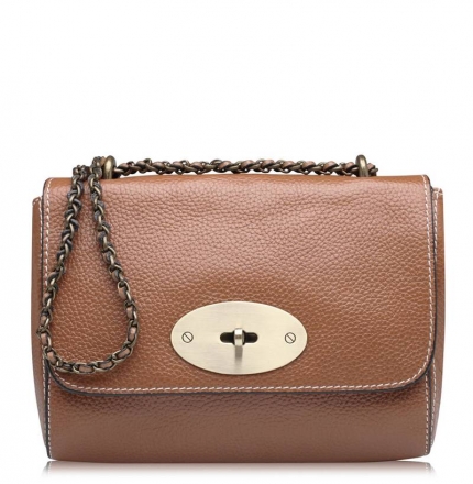 Женская сумка-мессенджер из натуральной кожи Trendy Bags, коричневая