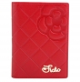 Обложка для паспорта fiato из натуральной кожи, красная, 019(FC-68J)