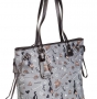 Женская сумка Cromia, CR1400815 grigio/nero fem, серый