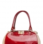 Сумка женская Francesco FR8076 vino/beige lustrin, бордовый