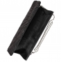 Клатч текстильный, черный, K00293-black